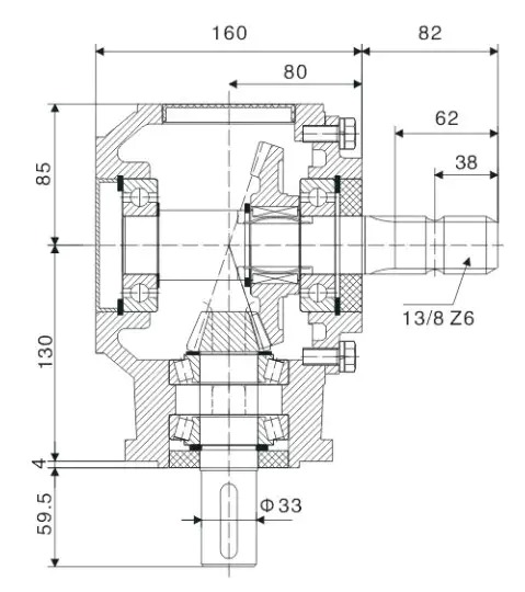 EP-9.310 Rotary Tiller Cultivator Gearbox for Agricultural