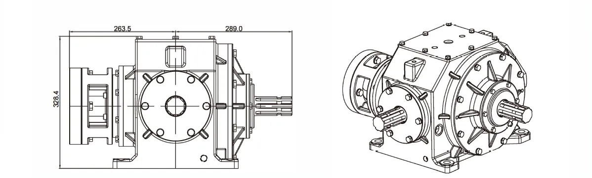 Affordable Round Straw Hay Square Balers Gearbox For Agricultural Machine Hay Rakes Round Square Straw Balers Manufacturers