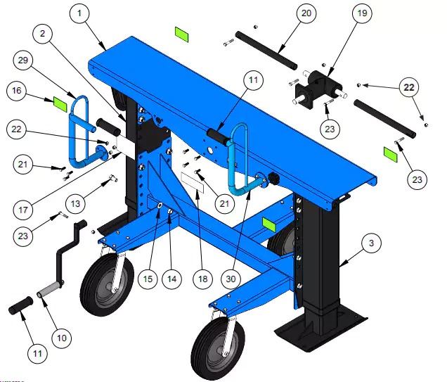 Stabilizer Parking Support Gear Reducer Gearbox for RV and Camper Trailer Bracket Trucking Transportation Maintain Balance