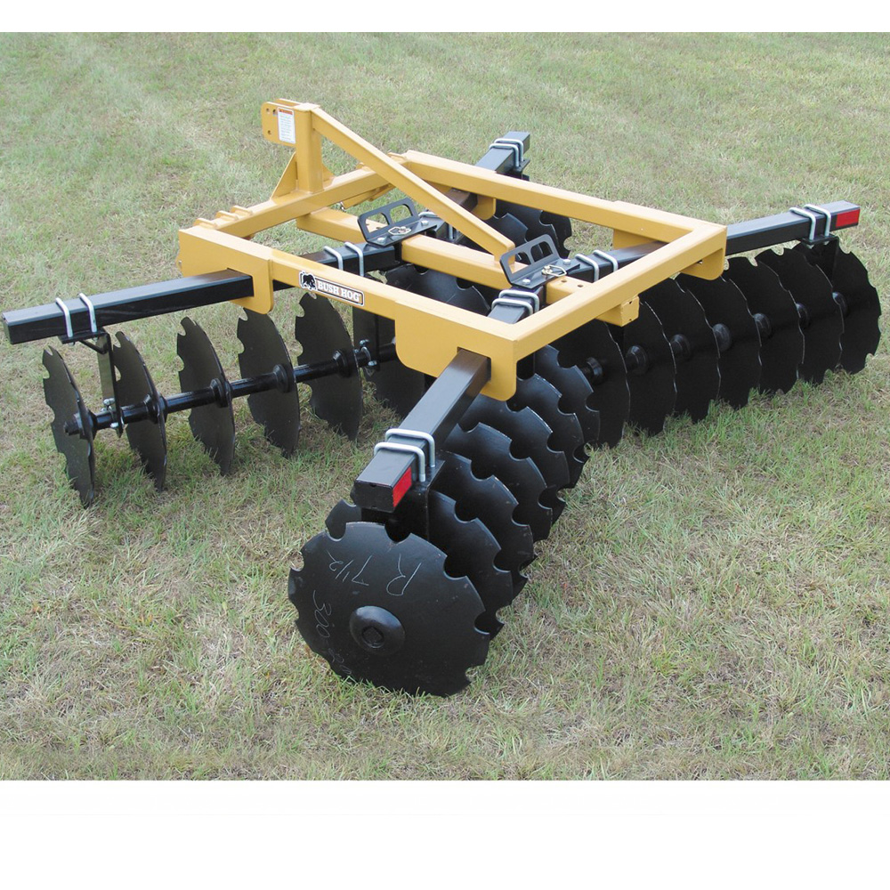 1BZD series agricultural equipment 12 pcs hydraulic opposed heavy duty disc harrow for compact tractor