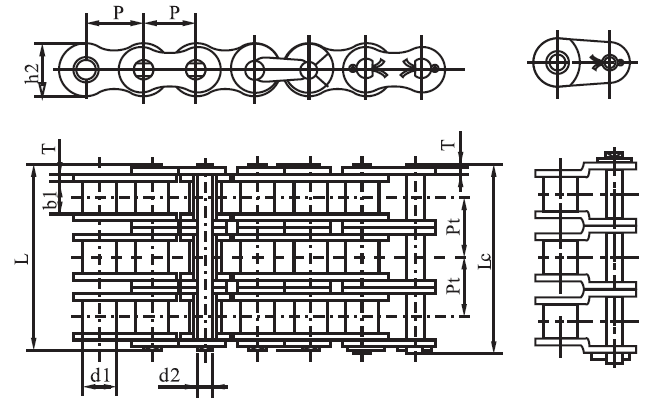 SS48A-3 a Series Stainless Steel Short Pitch Precision Triplex Roller Chain and Sprockets in Steel