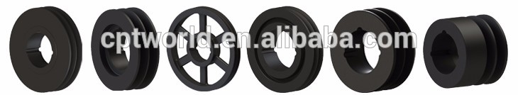 Factory Statically balanced double v groove pulley for SPZ belt