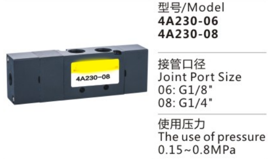 Durable Using 4A200 Series 4A230-06 Pneumatic Control Solenoid Valve for sale