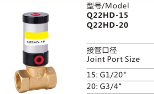 Factory Directly Wholesale Q22HD-15 Series Pneumatic Control Valve With Aluminum Alloy Cylinder