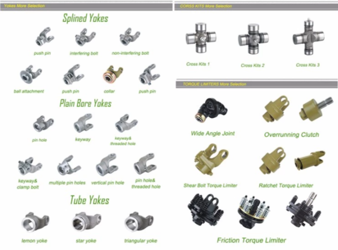 High Quality Drive Shaft Parts Universal Cardan Cross Joint for PTO Shaft