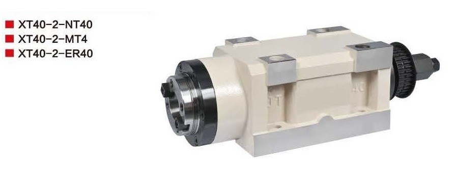 China manufacturer OEM / ODM Boring and milling spindle head gearbox motor XT40-2, NT40/MT4/ER40 spindle
