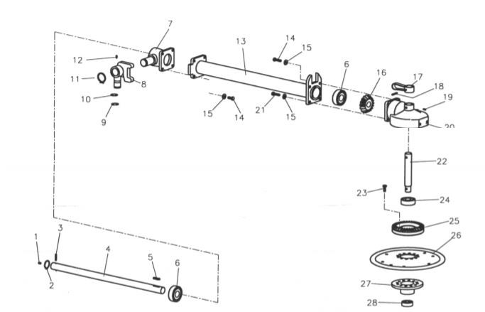 Agricultural Gearbox for HAY TEDDER