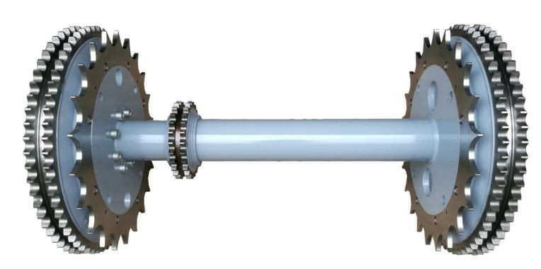 Chains And Sprockets Drive Shaft Escalator