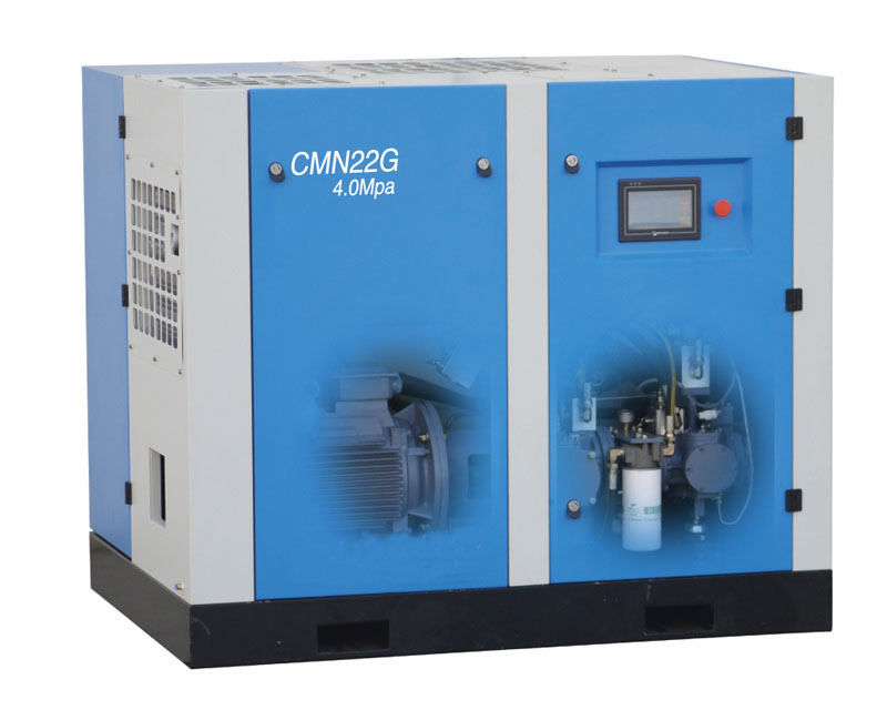 40bar 28m3/min High-pressure High-capacity 400HP Oil-free Screw Air Compressor for PET Bottle Blowing Similar to AF Compressor