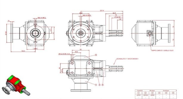 Agricultural Fertilizer Gearbox for Fertiliser Spreaders
