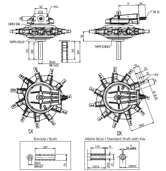 Side-Delivery Rake Gearbox