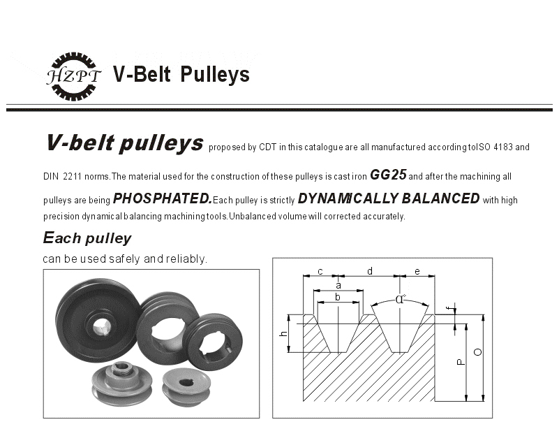 V Belt Taper Lock Pulley Timing Sheave