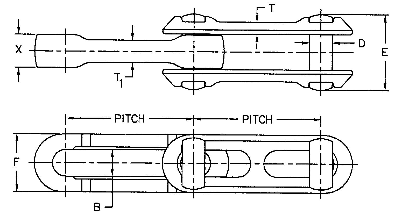 Regular Type Rive-tless Drop Forged Chain Bar Loop Chains With T Head Pin