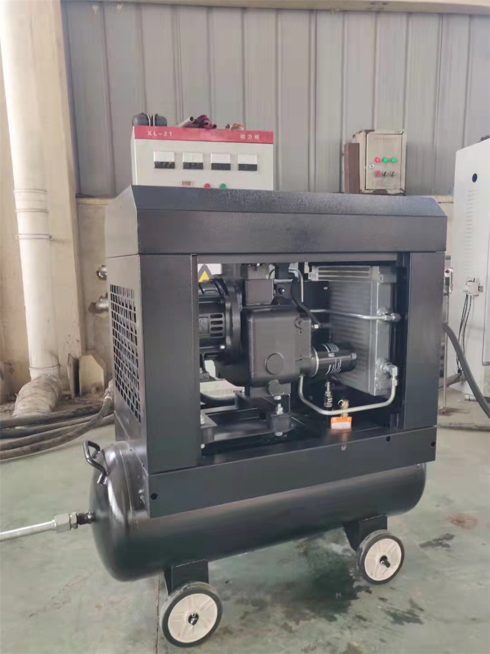 Small Silent 8bar~10bar 3kW 240L/min PM VSD Rotary Screw Air Compressor for Sale