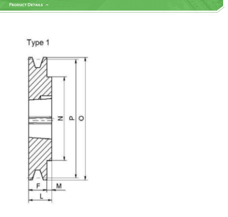 Cast Iron G3000  SPZ118-01-1610 V-Belt Pulley Sheaves, 1 Groove, 122 mm OD with 1610 Taper Bushing