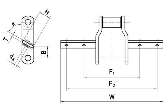 Factory Customized WR78 WH78 WR78A WH78A WR82 WH82 WH82A Welled Cranked-Link Mill Chains Sprockets for Grain and oil industry
