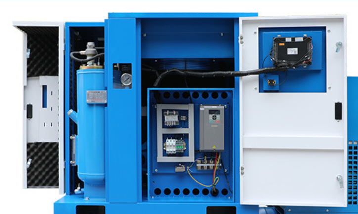 Durable 500 psi High Pressure Oil-free PM VSD Two-stage Screw Air Compressor With Stainless Steel Connection