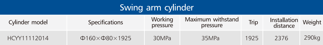 HCYY11112014 Professional Factory 4.2kg Environmental Protection Equipment Swing Hydraulic Cylinder for Sale