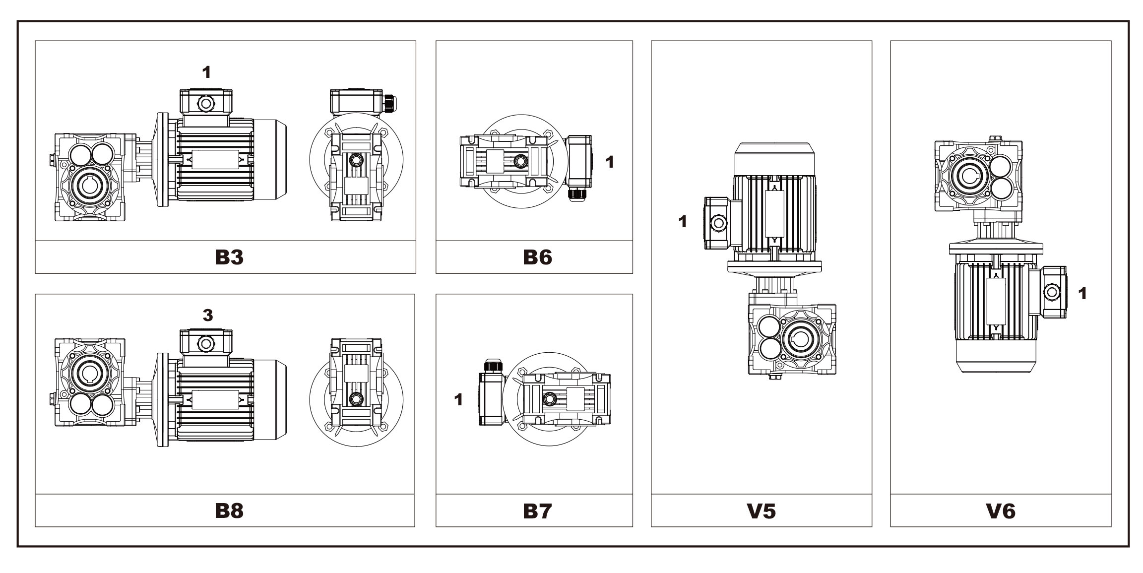 JHG Series Alloy Steel Two Stage Helical-hypoid Gear Units Hypoid Gearbox Reducer