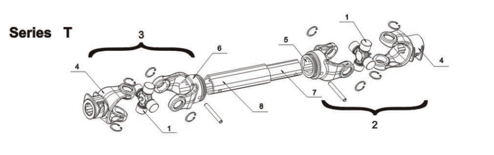 PTO Shaft Friction Clutch Bicycle Drive Shaft