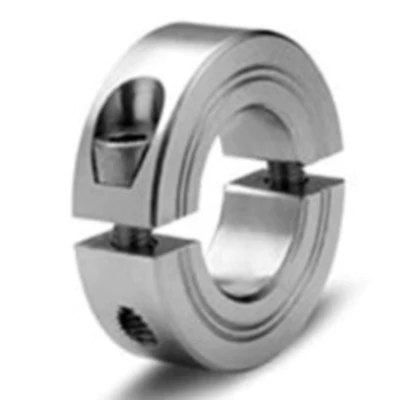 Steel Aluminum 1-1/8 Set Screw Clamping Shaft Collar For Tight Shaft Locking Collars With Solid SIngle or Double Split