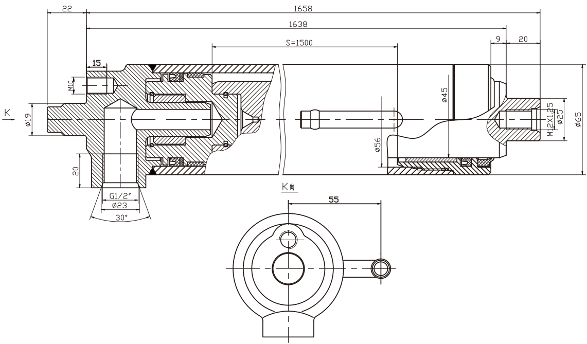 HCYY11112000 Good Quality Professional Factory 33kg Forklift Lifting Hydraulic Cylinder for Forklift