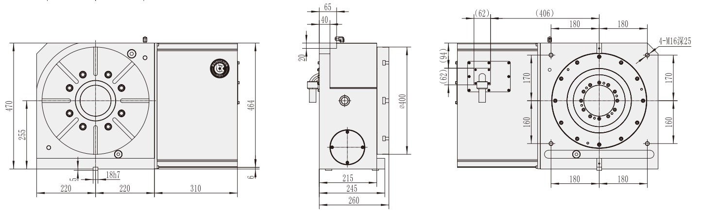 WT-400 CNC Vertical Machining Center Machining Center Accessories CNC Turntable Rotary Table