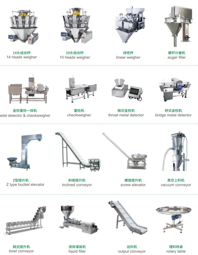 Combination Weigher Packing Machine for Sugar, Salt, Seasoning, Desiccant