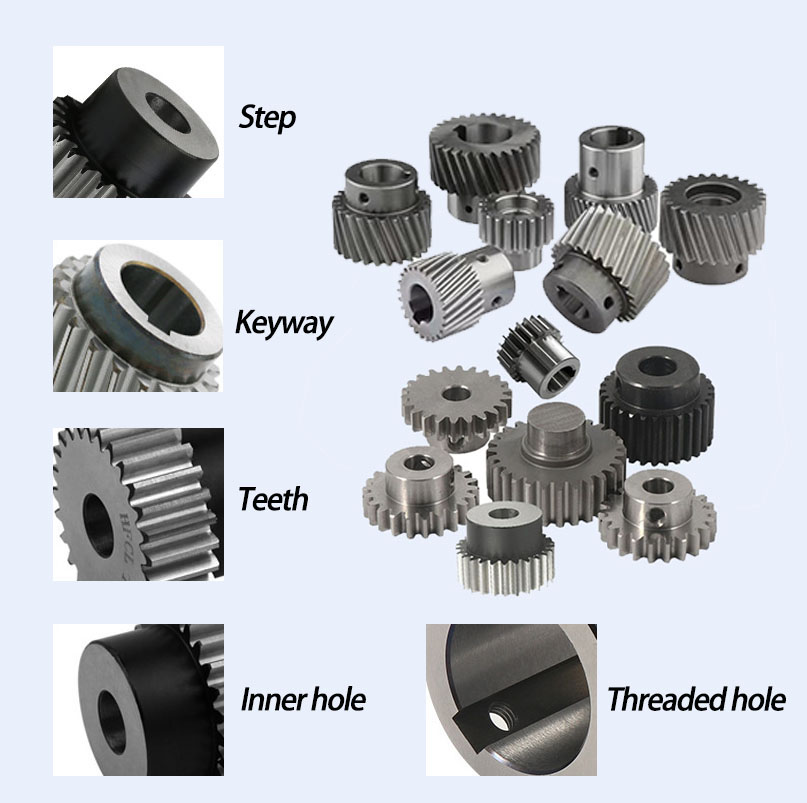 High-precision Helical Gear Laser Cutting Machine Gear Engraving 2 Mold Cylinder Wear Steel Helical Gears Wheel