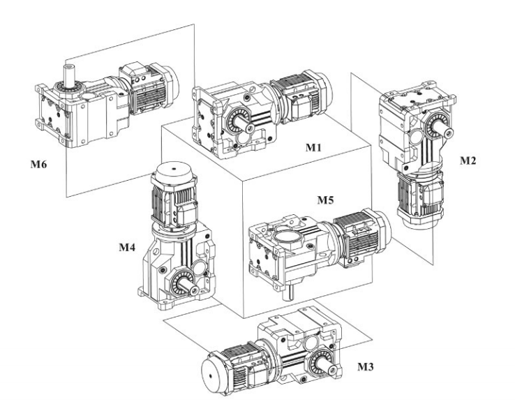 R Series Modular Helical Gear Electric Concentric Motor Gearbox Food Machinery Helical Gearbox Dc Motor