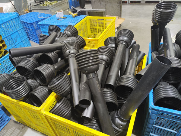 Black Straight PTO Plastic Shaft Cover for 36*89 Shaft 1500MM