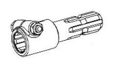 Wholesale Agricultural PTO Shaft Part Adaptor 150/165mm Adaptor With Clamp Bolt