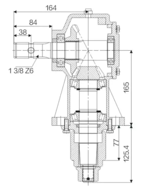 EP-966109 Agricultural Lawn Mower Gearbox