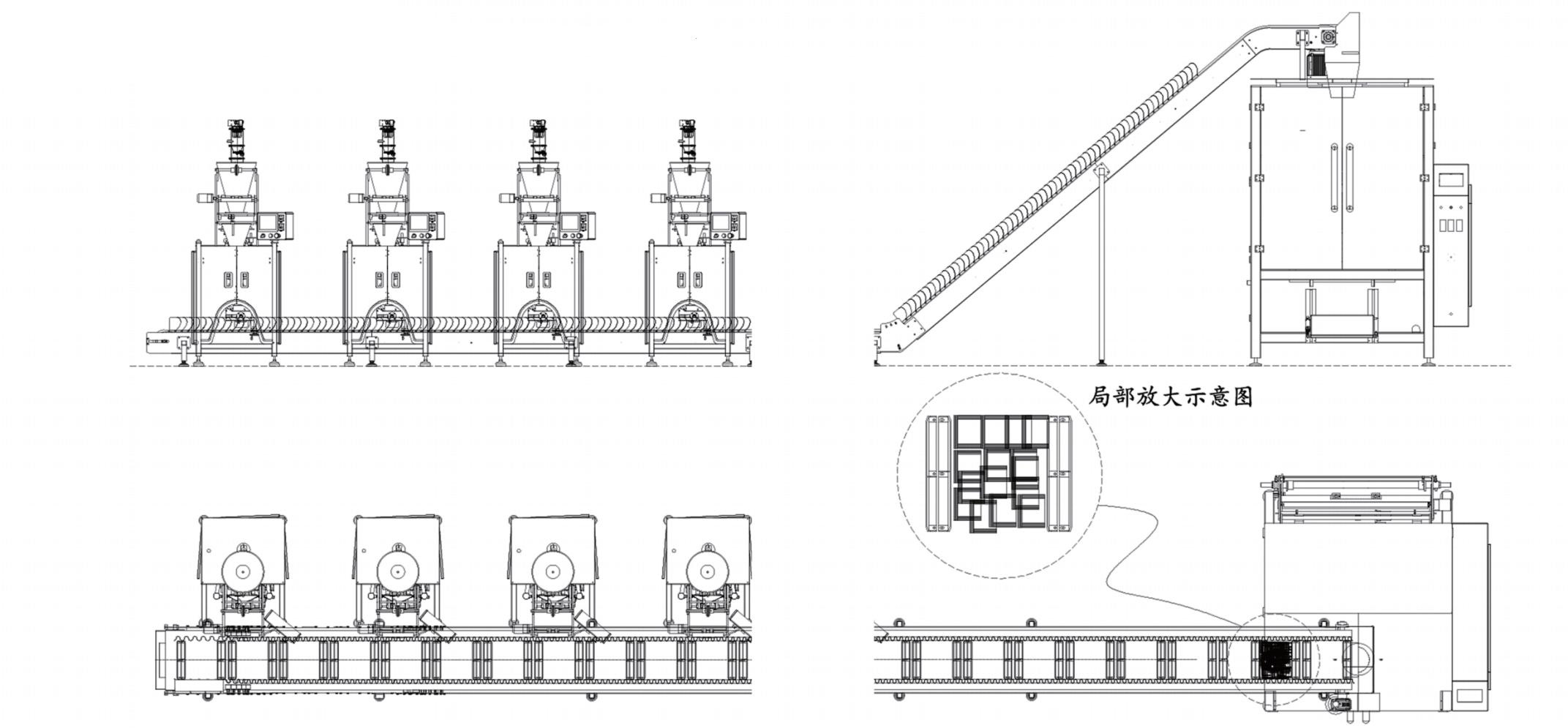 Fully Automatic Inner and Outer Bag Production Line for Granular Powder Liquid Materials