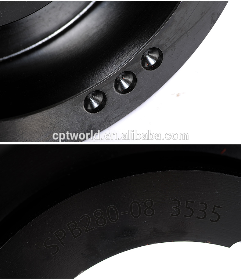 OEM Cast Iron SPB 8 grooves air compressor v belt motor pulley