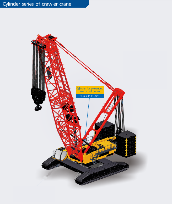 HCYY11112019 Good Quality Professional Factory 820kg Hydraulic Cylinder for Preventing Rear Tilt of Boom