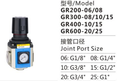 G Series GR200-06/08 Air Source Treatment Unit air drying Compressed Air System Filter Pressure Regulator for sale