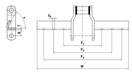 OEM WHX124 WHX124A WHX111 WHX106 grain oil industry and sprockets welled Cranked link mill chains