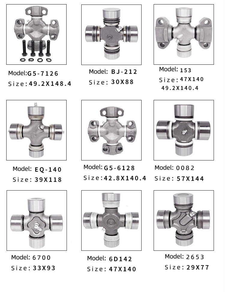 Agricultural Machines Tractors Share Parts Auto Truck Bearing splined U Universal Joint Cardan Cross For Pto Drive Shaft