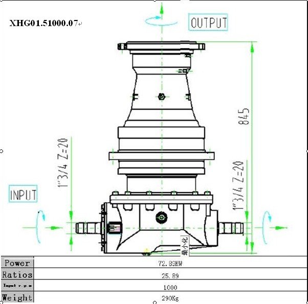 Gearbox Custom XHG01 TMR Series 3 1 Retio Feed Mixer Parts Small Planetary Reduction Gearbox