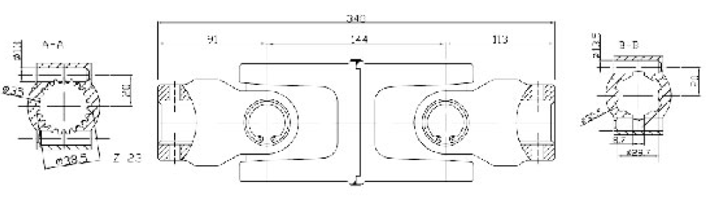 Customized Wholesale Prices AE Series 82C Short PTO Shaft for Agriculture
