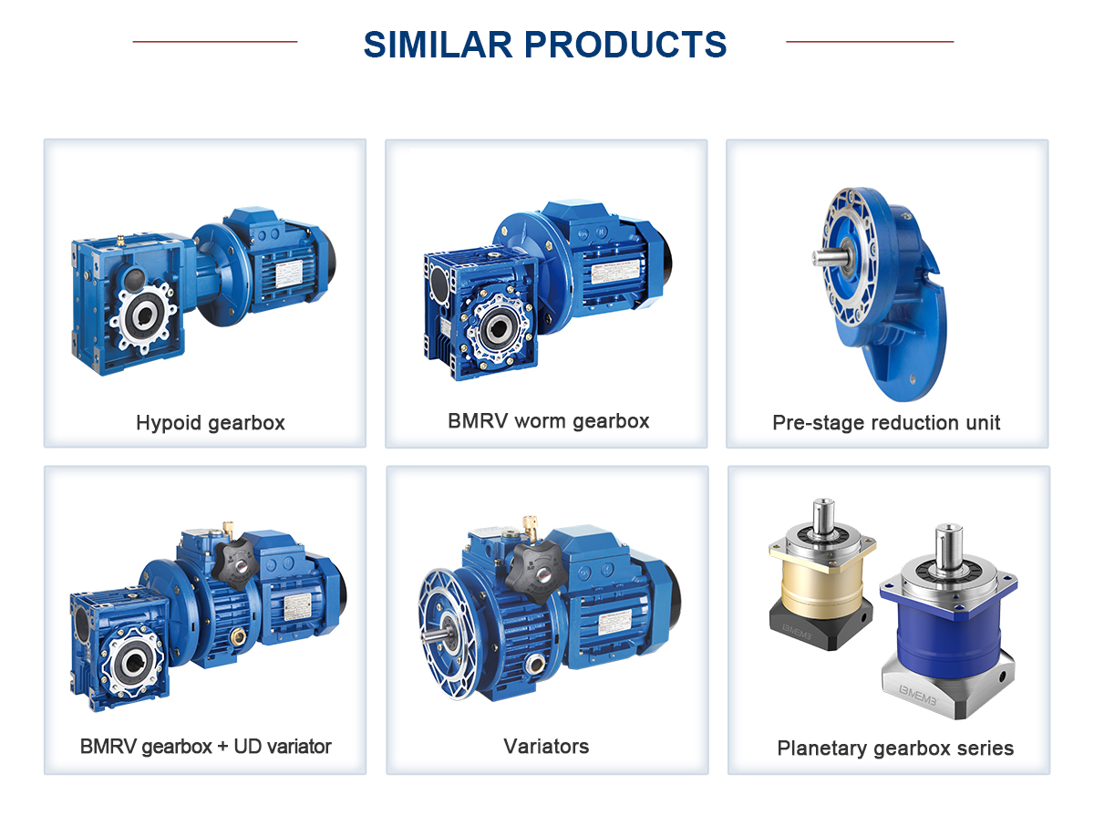 BRC IEC Series B14 Flange Mounted Aluminum Alloy Housing Helical Gear Unit Gear Reducer