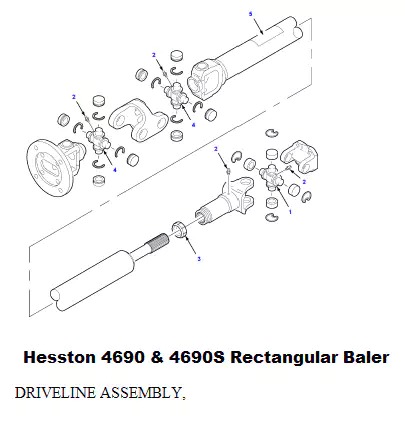 PTO Shaft for Balers 4690 4690S