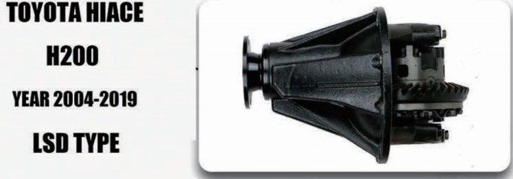 Rear Differential Parts Accessories Fit for Toyota Hiace H200 With Side Final Gear Pinion Spider Retarder Case Yoke
