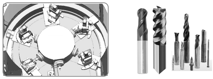 BPF4 F6 6 Transfer Station 5 Axis CNC Machine Tool Lathe Machining Center Grinder for Metal Cutter