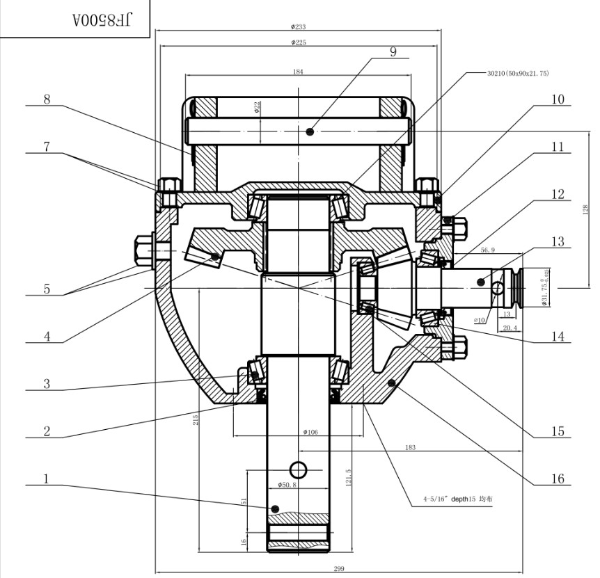 Post Hole Digger Gearbox for Agricultural Machine 90 Degree Becvel Farm Pto Right Angle Tractor Slasher Rotary Tiller Feed Mixer