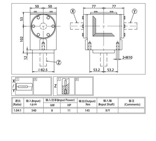 Agricultural Farm Machinery Spreader Gearbox for Fertilizer Sprayers