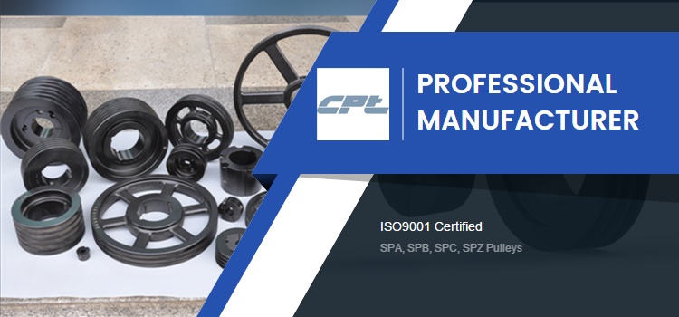 Cast Iron Spa Taper Lock v Belt Pulley Wheel Spa160-2-2012 for Motor