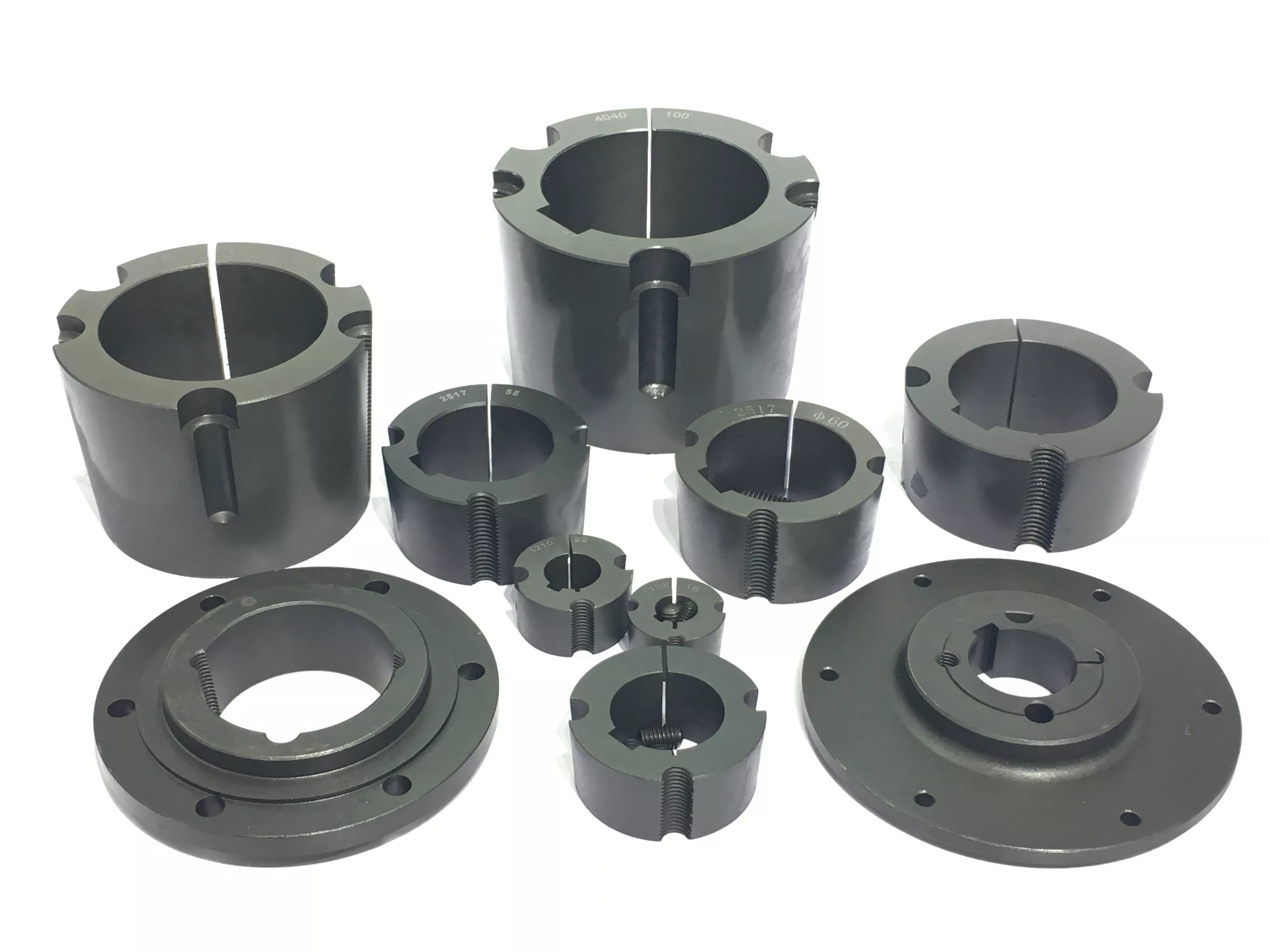 China Manufacturer Cast Iron Qd Taper Bushing Sheaves Bolt on Hubs Tapered Adapter Bushes Steel Split Taper Qd Bushing