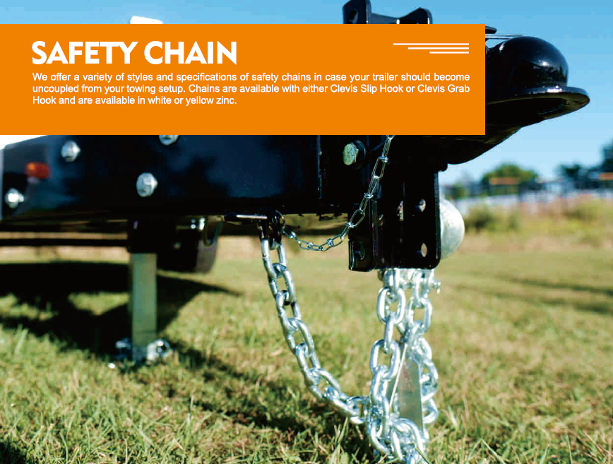 1BJY-SC-05 Trailer Parts and Accessories Capacity 7000lbs Trailer Safety Chain with Spring Hooks